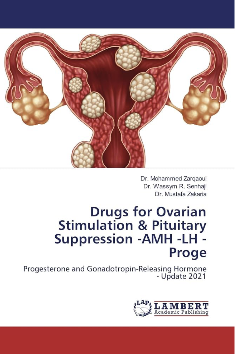 Boekomslag — Drugs for Ovarian Stimulation & Pituitary Suppression — AMH · LH · Progesterone and Gonadotropin-Releasing Hormone (Update 2021)